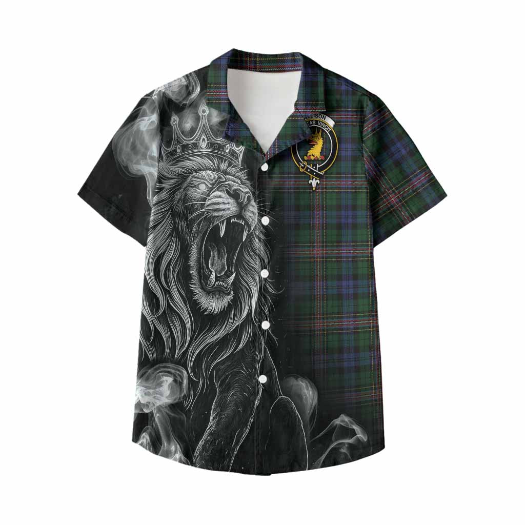 Allison Tartan Kid Hawaiian Shirt Roaring Lion Heritage