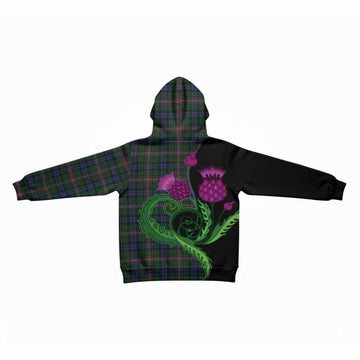 Allison Tartan Kid Hoodie Traditional Scottish Thistle