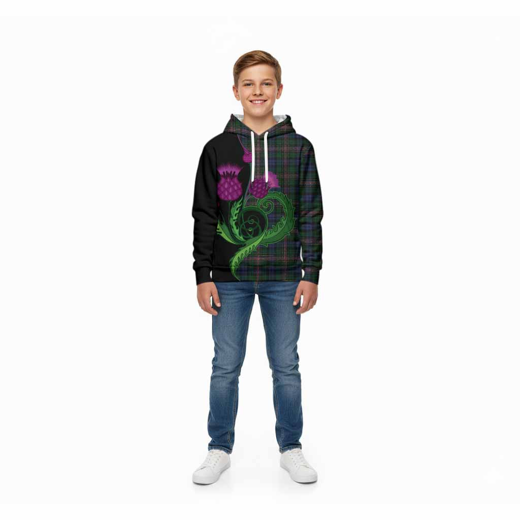 Allison Tartan Kid Hoodie Traditional Scottish Thistle
