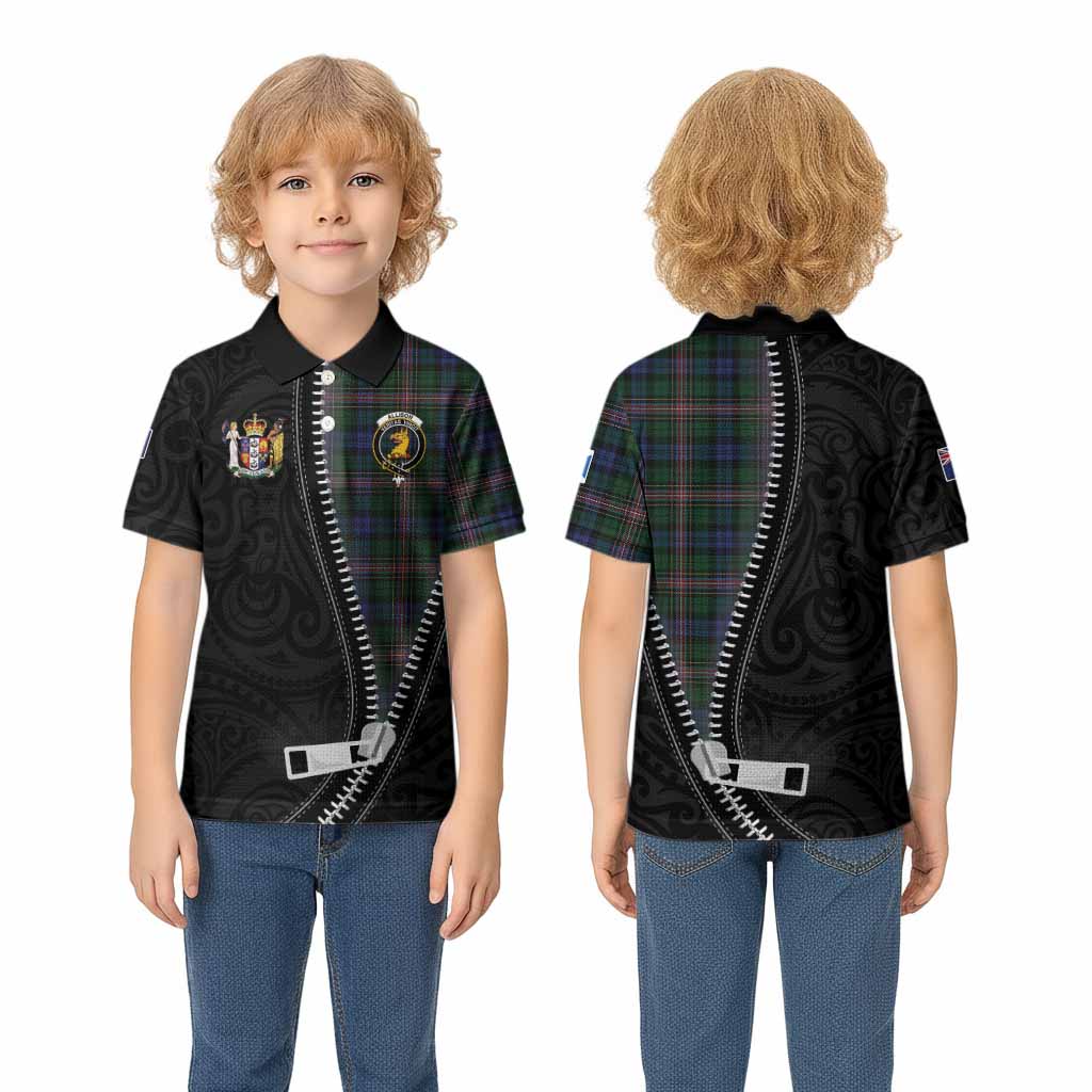 Allison Tartan Kid Polo Shirt New Zealand Pattern Unique Zipper Stylized