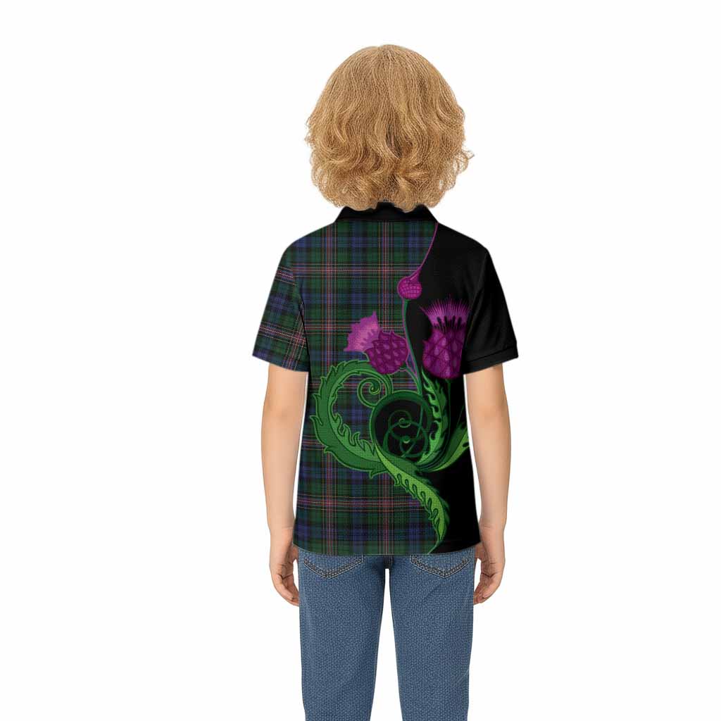 Allison Tartan Kid Polo Shirt Traditional Scottish Thistle