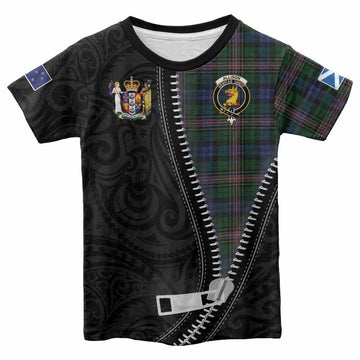 Allison Tartan Kid T-shirt New Zealand Pattern Unique Zipper Stylized