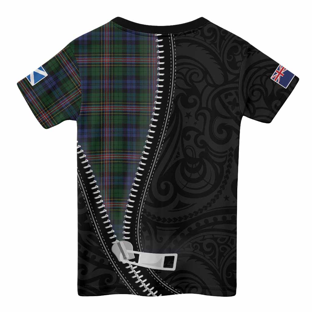 Allison Tartan Kid T-shirt New Zealand Pattern Unique Zipper Stylized