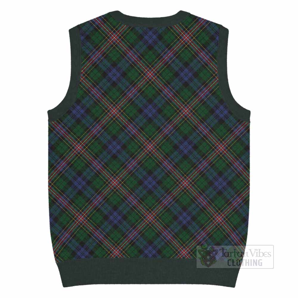 Allison Tartan  Knitted V-Neck Vest Cross Style