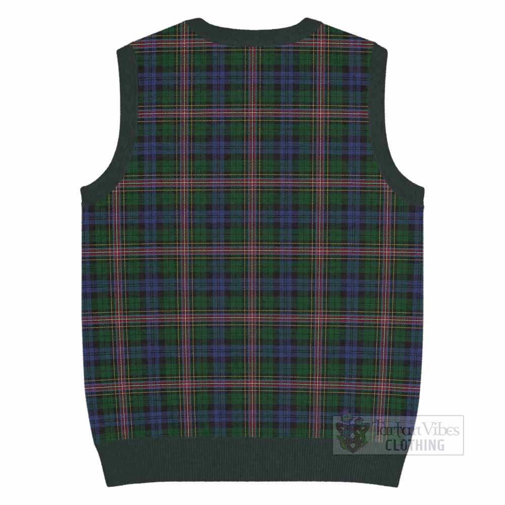 Allison Tartan Knitted V-Neck Vest with Family Crest - Tartan Vibes Clothing