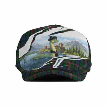 Allison Tartan Loch Ness Monster Scottish Heritage Art Flat Cap, Jeff Cap