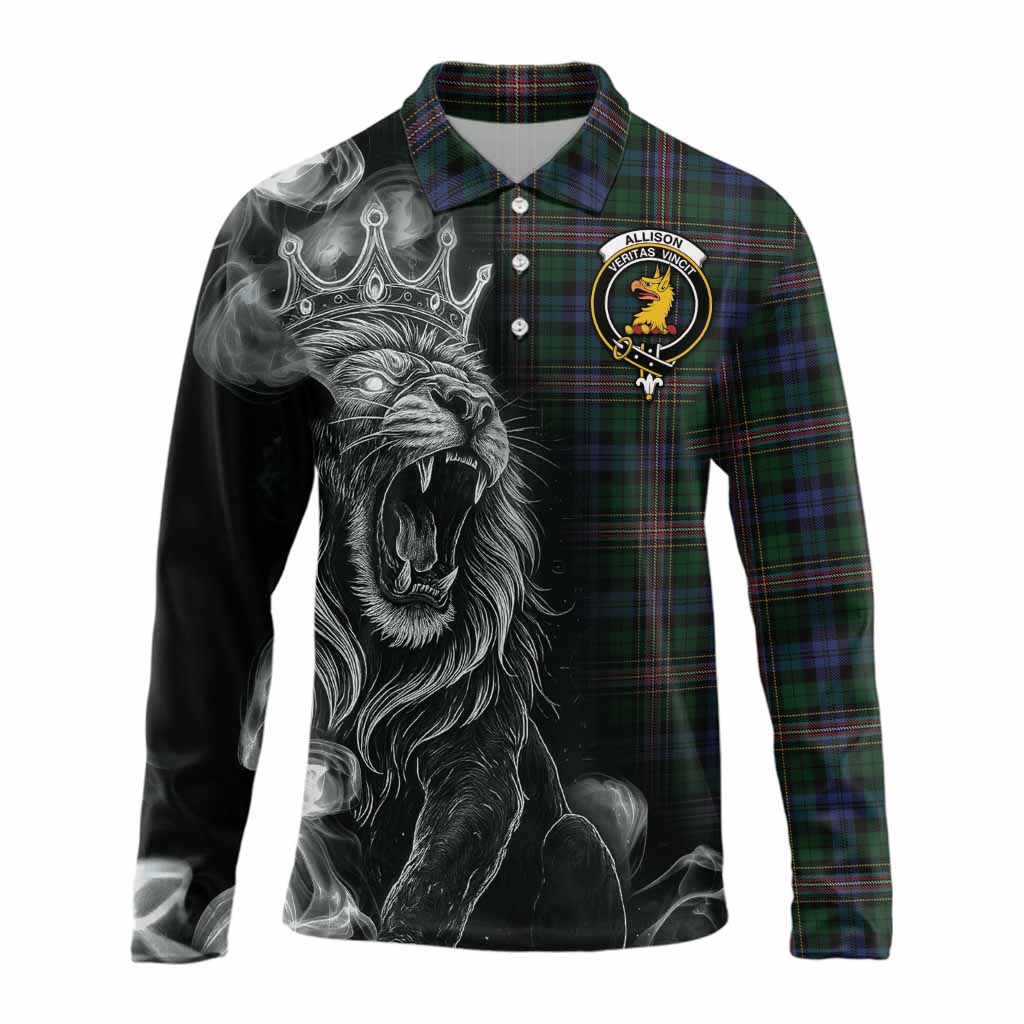 Allison Tartan Long Sleeve Polo Shirt Roaring Lion Heritage