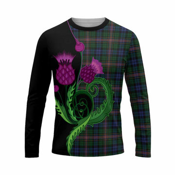 Allison Tartan Long Sleeve T-Shirt Traditional Scottish Thistle