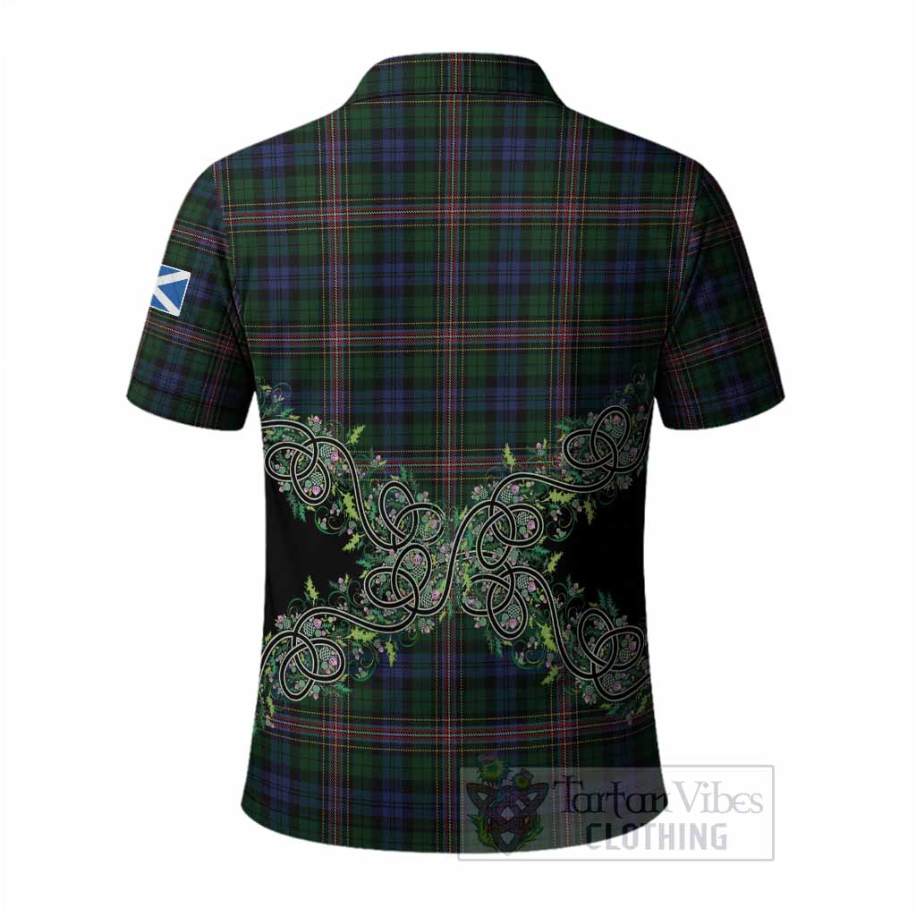 Allison Tartan Polo Shirt Thistle Scottish Spirit