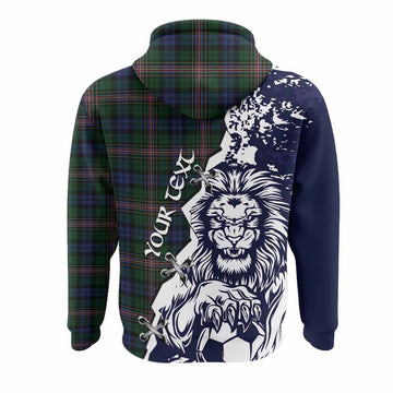 Allison Tartan Scottish Hoodie Angry Lion With Soccer Ball Style