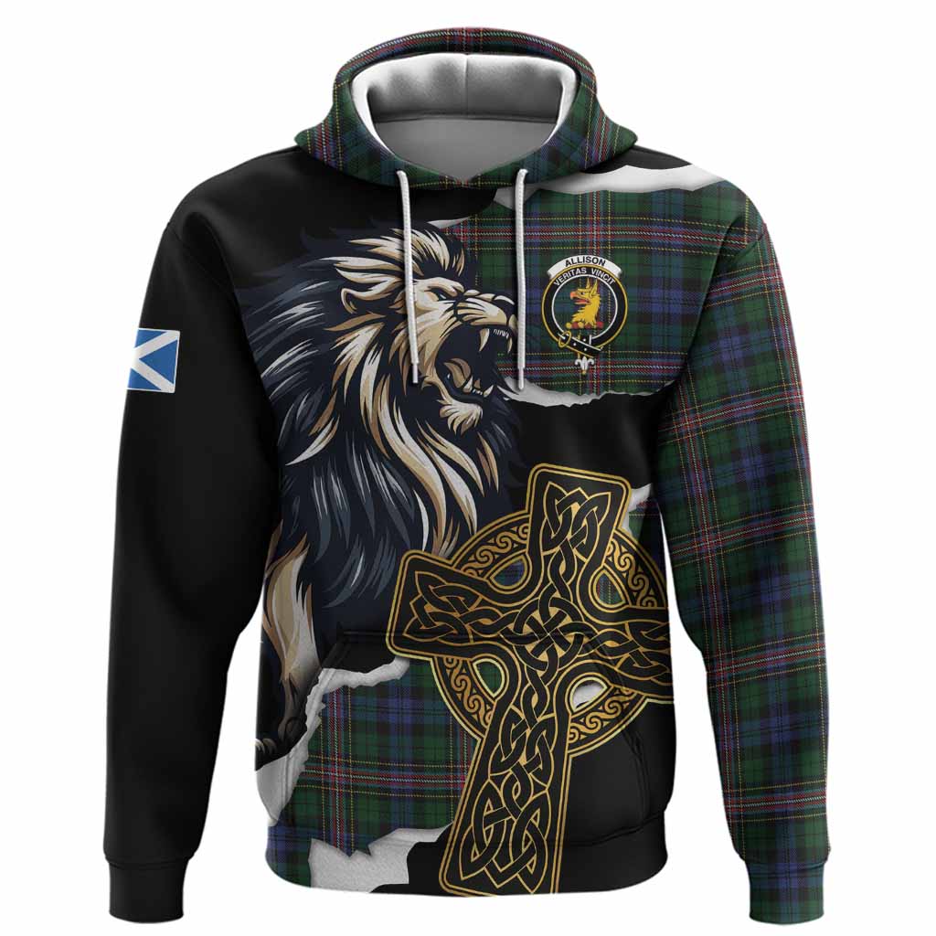 Allison Tartan Scottish Hoodie Lion Celtic Heritage