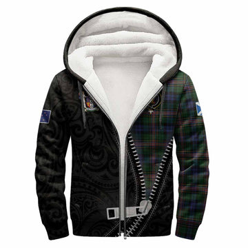 Allison Tartan Sherpa Hoodie New Zealand Pattern Unique Zipper Stylized