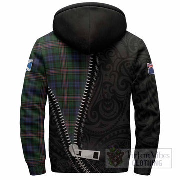 Allison Tartan Sherpa Hoodie New Zealand Pattern Unique Zipper Stylized