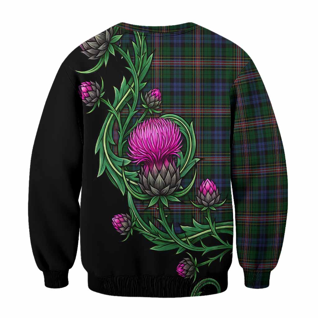 Allison Tartan Sweatshirt Resilient Scottish Thistle - Tartan Vibes Clothing