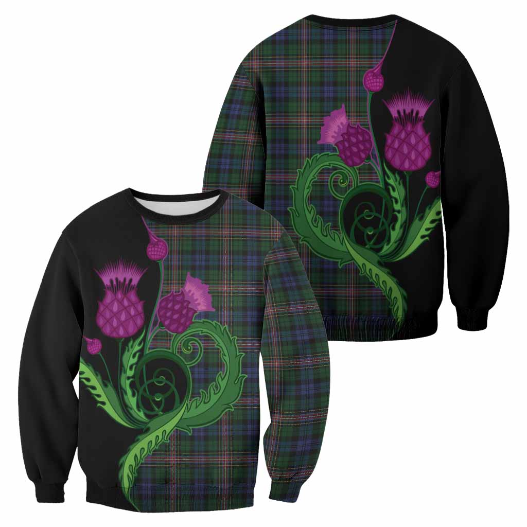 Allison Tartan Sweatshirt Traditional Scottish Thistle