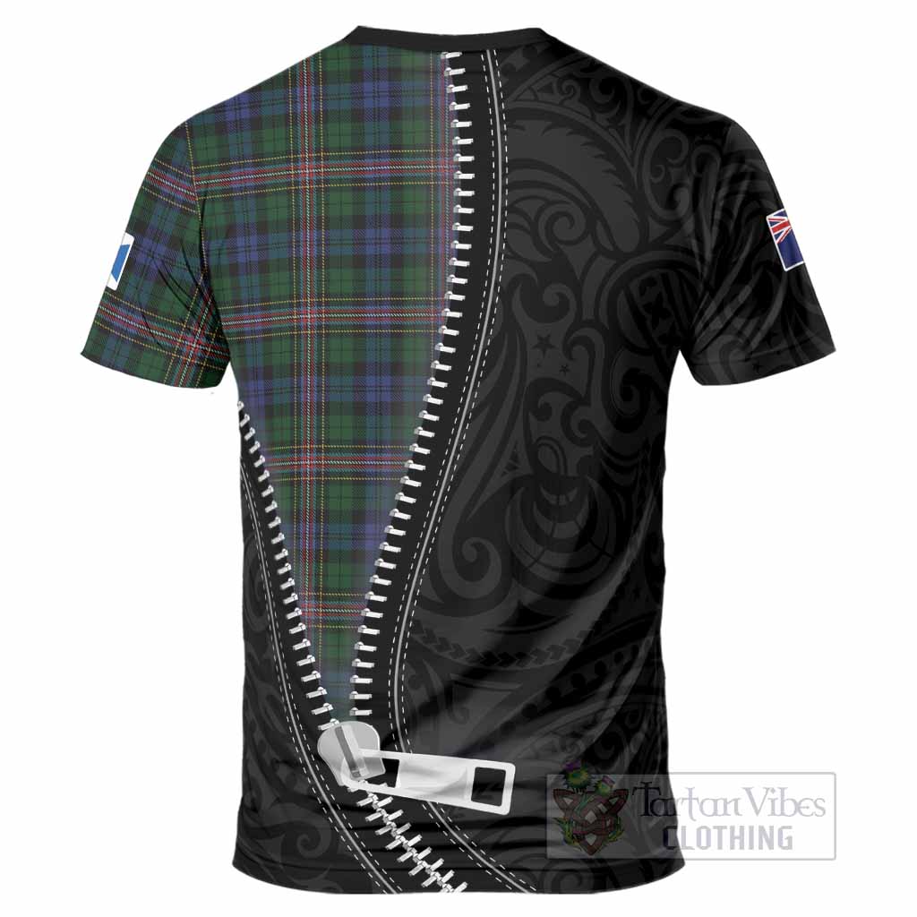 Allison Tartan T-Shirt New Zealand Pattern Unique Zipper Stylized