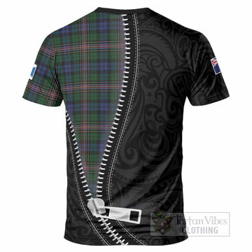 Allison Tartan T-Shirt New Zealand Pattern Unique Zipper Stylized