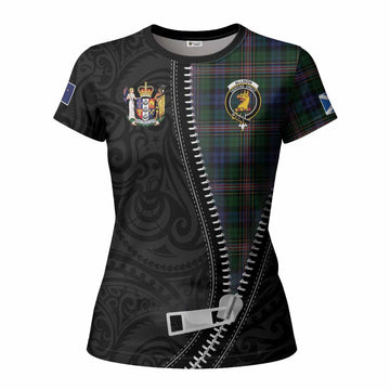 Allison Tartan Women T shirt New Zealand Pattern Unique Zipper Stylized