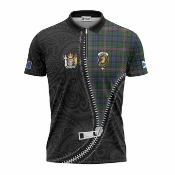 Allison Tartan Zipper Polo Shirt New Zealand Pattern Unique Zipper Stylized