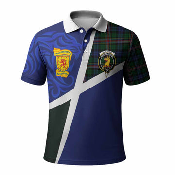 Allison The Scottish Football Crest Polo Shirt Lion-Tartan Army
