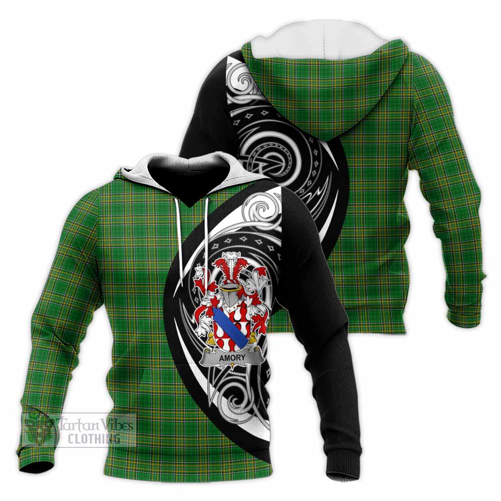 Amory Irish Clan Knitted Hoodie Celtic Circle Style - Tartan Vibes Clothing