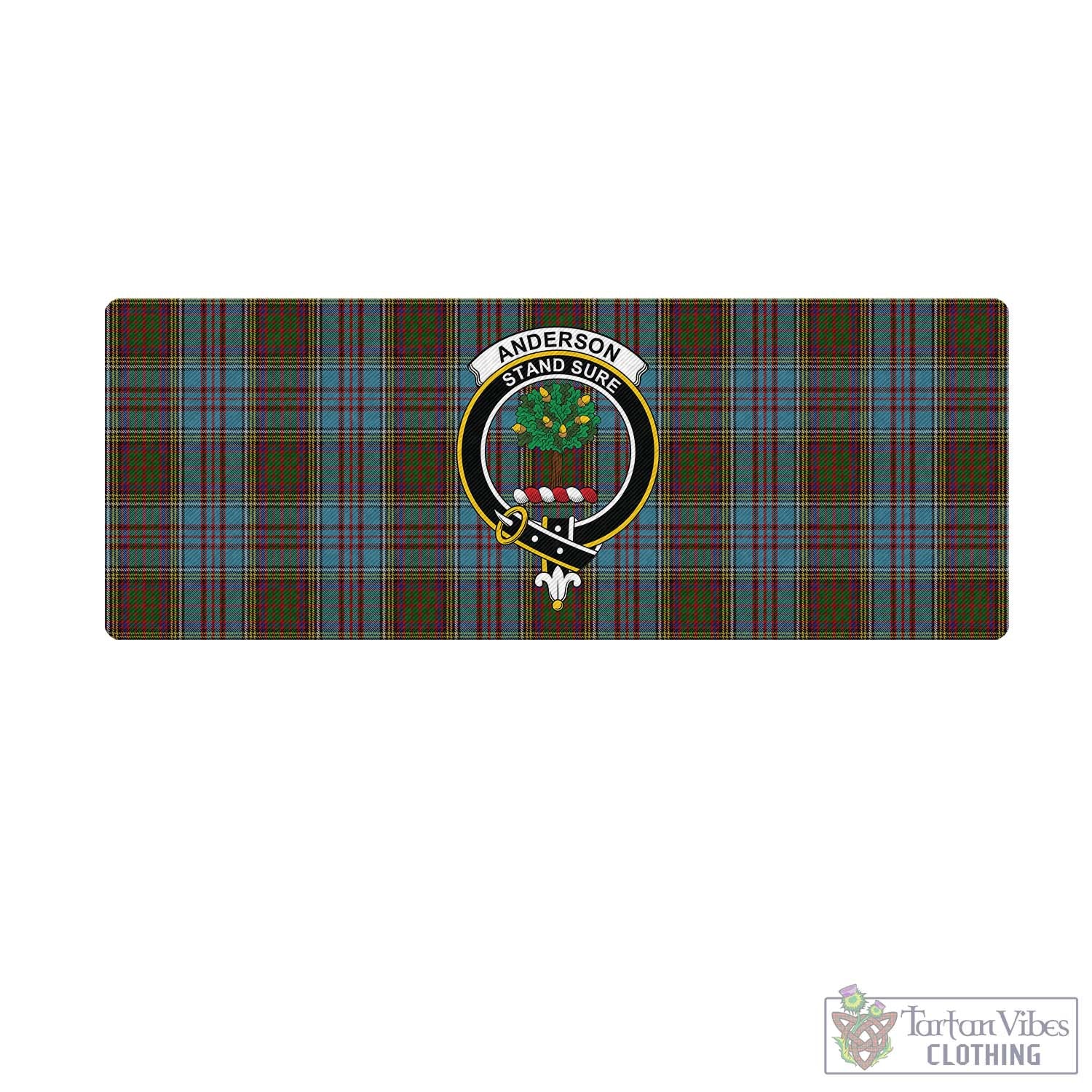 Tartan Vibes Clothing Anderson Tartan Mouse Pad with Family Crest