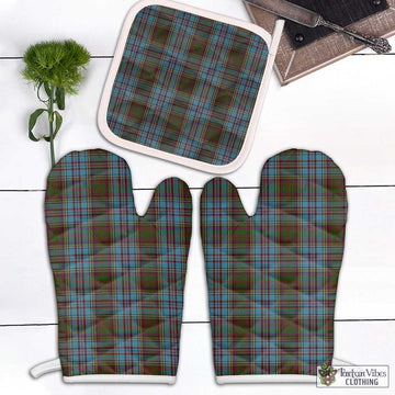 Anderson Tartan Combo Oven Mitt & Pot-Holder Combo 1 Oven Mitt & 1 Pot-Holder White - Tartan Vibes Clothing