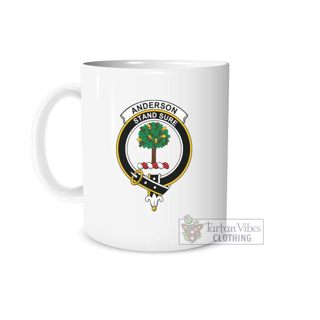 Anderson Family Crest Ceramic Mug One Size 11oz size - 2D-tartanvibesclothing