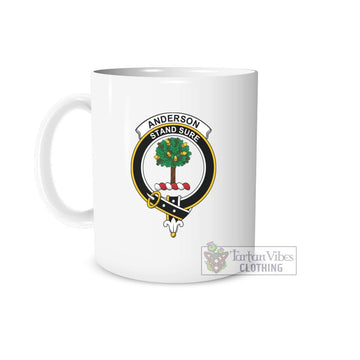 Anderson Family Crest Ceramic Mug One Size 11oz size - 2D-tartanvibesclothing