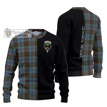 Anderson Tartan Knitted Sweater with Family Crest and Half Of Me Style Unisex - Tartanvibesclothing Shop
