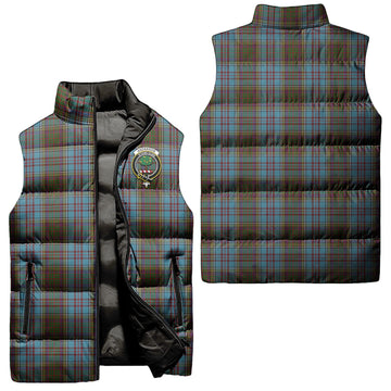 Anderson Tartan Sleeveless Puffer Jacket with Family Crest