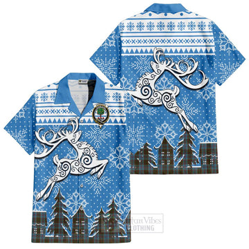 Anderson Clan Christmas Hawaiian Shirt Celtic Reindeer Style
