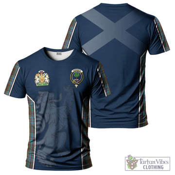 Anderson Tartan T-Shirt with Family Crest and Lion Rampant Vibes Sport Style