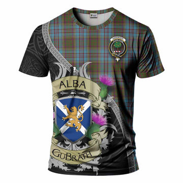 Tartan Vibes Clothing Anderson Tartan Family Crest T-Shirt Lion Rampant Royal Thistle Shield Celtic Inspired