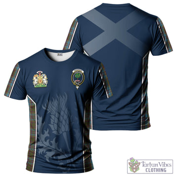Anderson Tartan T-Shirt with Family Crest and Scottish Thistle Vibes Sport Style