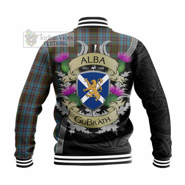 Anderson Tartan Family Crest Baseball Jacket Lion Rampant Royal Thistle Shield Celtic Inspired