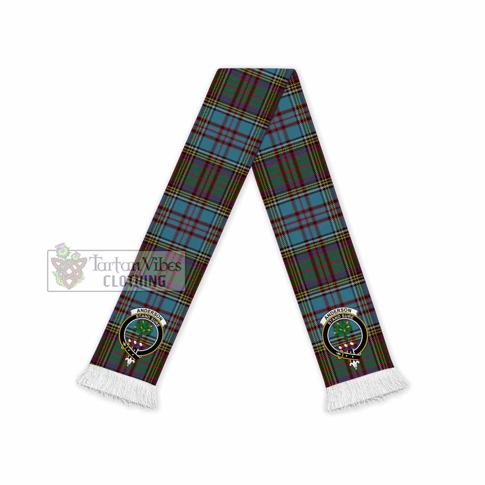 Tartan Vibes Clothing Anderson Tartan Ruffneck Scarf with Family Crest