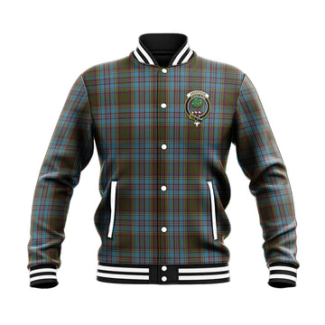 Anderson Tartan Baseball Jacket with Family Crest