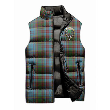 Anderson Tartan Sleeveless Puffer Jacket with Family Crest