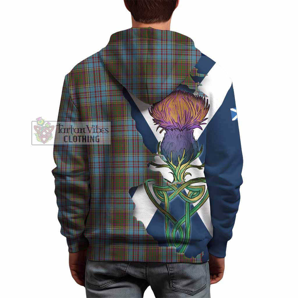 Tartan Vibes Clothing Anderson Tartan Family Crest Hoodie Scottish Thistle Celtic Inspired