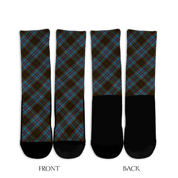Anderson Tartan Crew Socks Cross Style