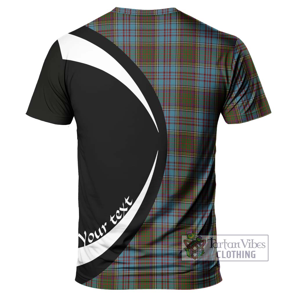 Tartan Vibes Clothing Anderson Tartan T-Shirt with Family Crest Circle Style