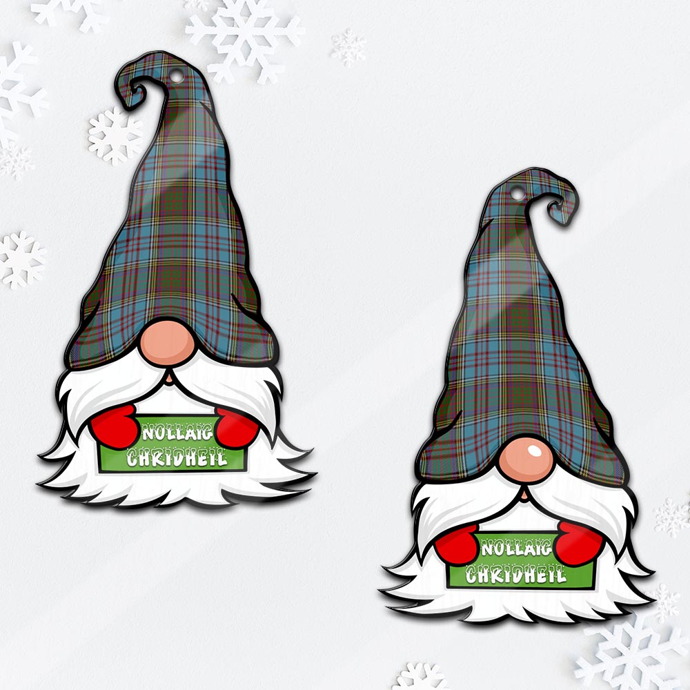 Anderson Gnome Christmas Ornament with His Tartan Christmas Hat Mica Ornament - Tartanvibesclothing
