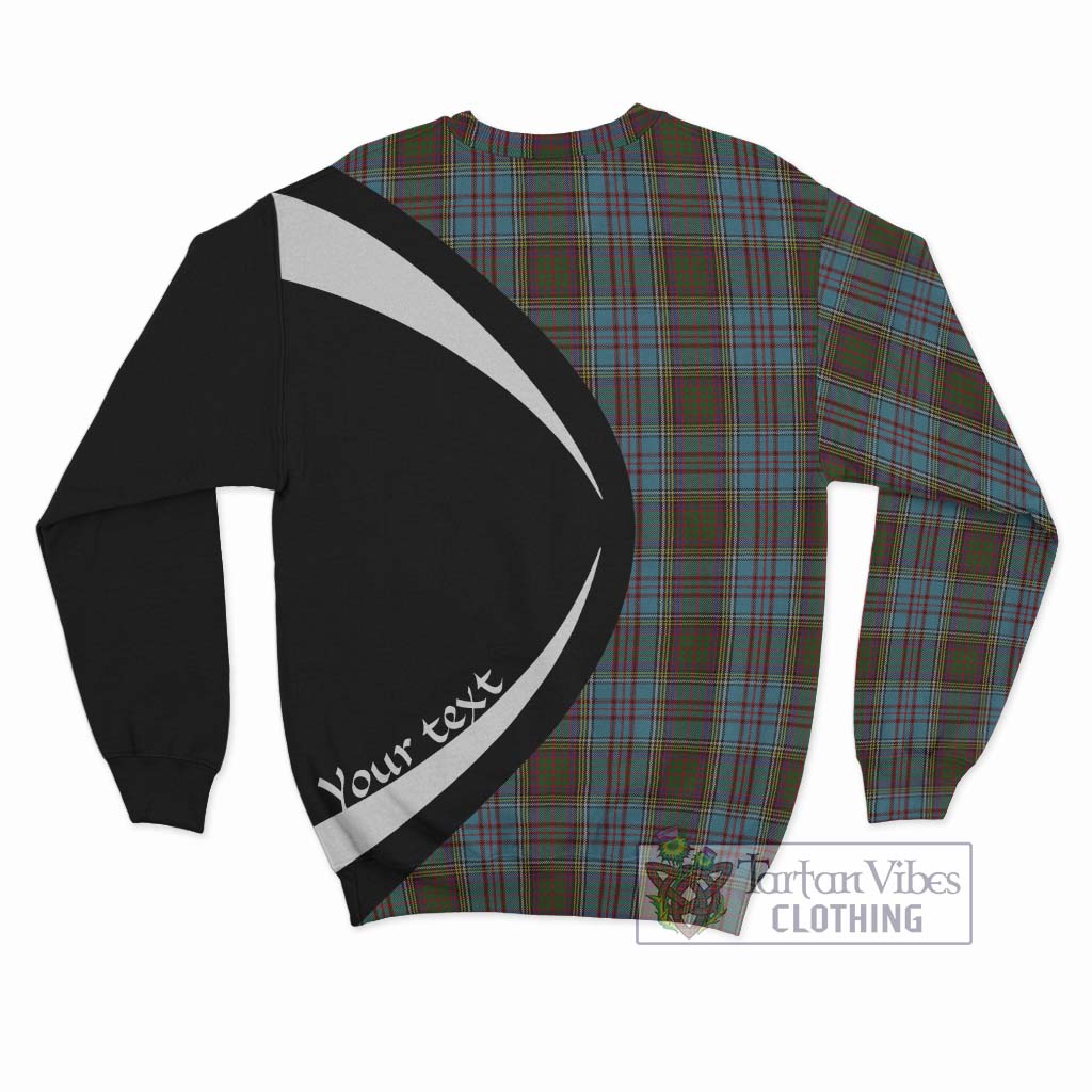 Anderson Tartan Sweatshirt with Family Crest Circle Style - Tartan Vibes Clothing