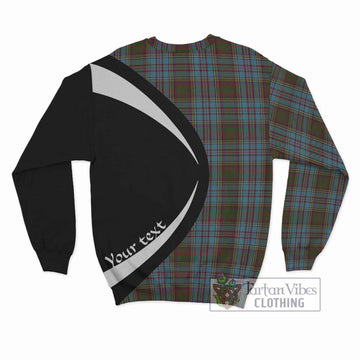 Anderson Tartan Sweatshirt with Family Crest Circle Style - Tartan Vibes Clothing