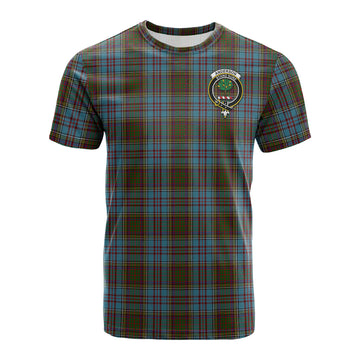 Anderson Tartan T-Shirt with Family Crest