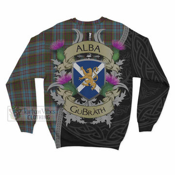 Tartan Vibes Clothing Anderson Tartan Family Crest Sweatshirt Lion Rampant Royal Thistle Shield Celtic Inspired