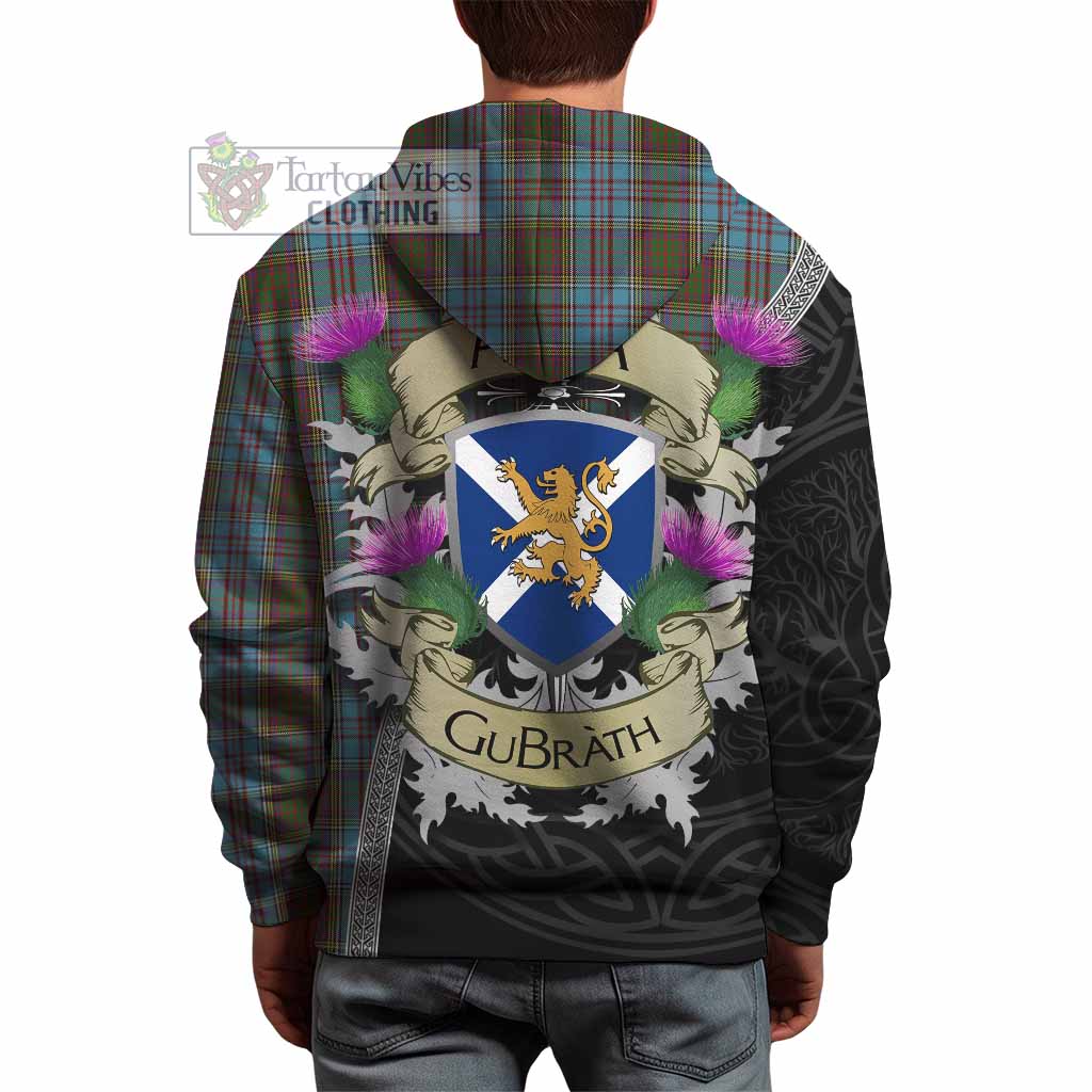 Tartan Vibes Clothing Anderson Tartan Family Crest Hoodie Lion Rampant Royal Thistle Shield Celtic Inspired