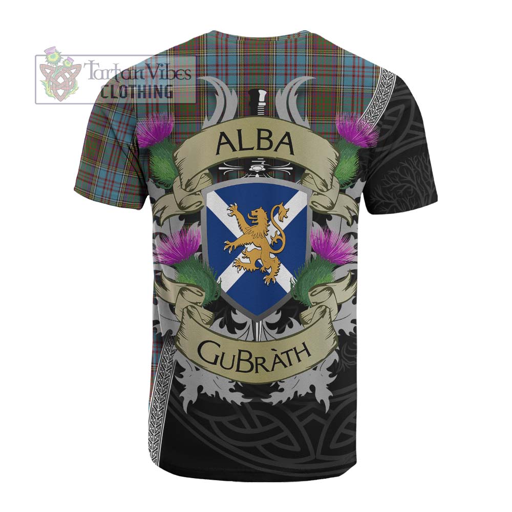 Tartan Vibes Clothing Anderson Tartan Family Crest Cotton T-shirt Lion Rampant Royal Thistle Shield Celtic Inspired
