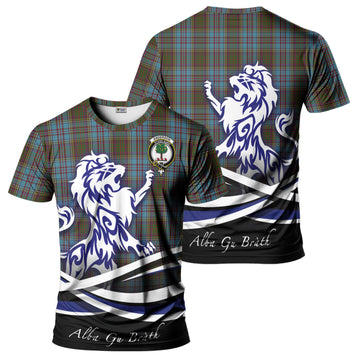 Anderson Tartan T-Shirt with Alba Gu Brath Regal Lion Emblem